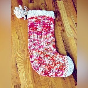 Anthropologie knit stocking